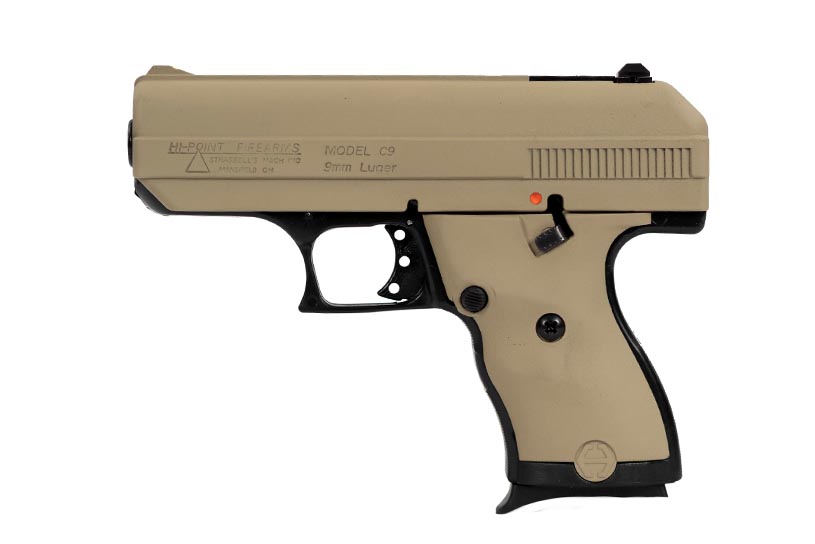 Hi-Point Firearms 9mm handgun woodland camo Model C9 FDE
