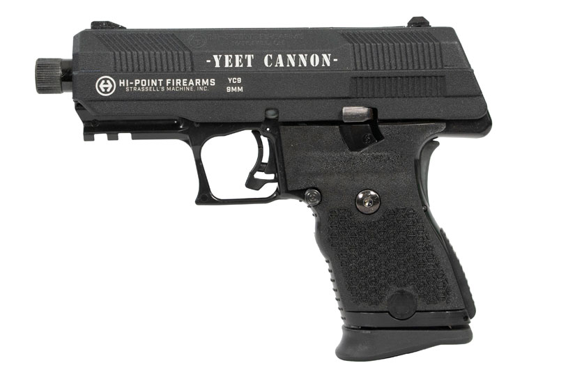Hi-Point Firearms 9mm handgun YEET Cannon