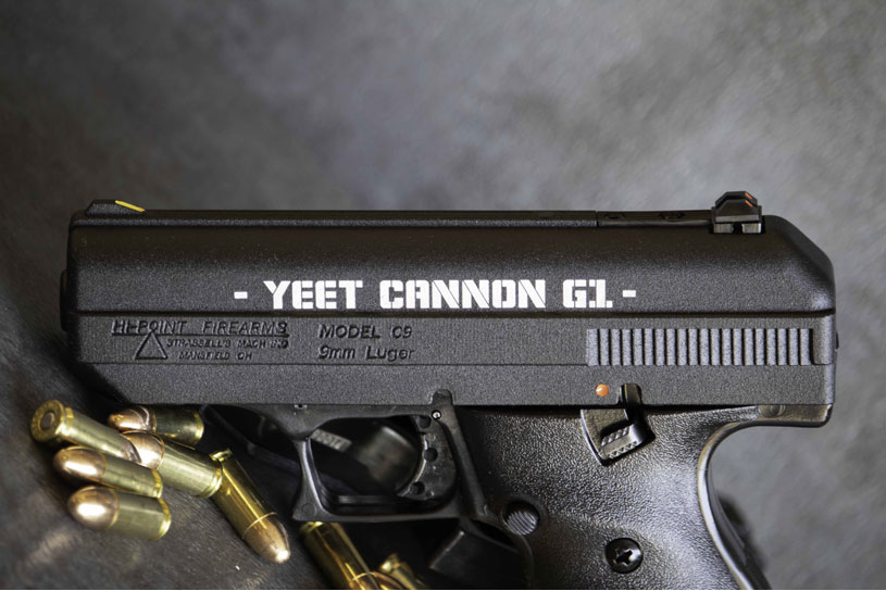 Hi-Point Firearms 9mm handgun YEET Cannon G1